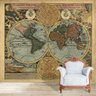 Papel de Parede Adesivo, Mapa Múndi Antigo Signo - 1