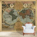 Ver imagem 1 de Papel de Parede Adesivo, Mapa Múndi Antigo Signo