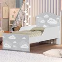Ver imagem 1 de Mini Cama Nuvens Cinza com Colchão
