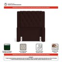 Ver imagem 5 de Cabeceira Atena para Cama Box Solteiro 90cm Capitonê com Frame Sintético Marrom - Abmaza