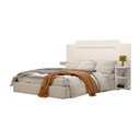 Ver imagem 1 de Cabeceira de Cama Casal Extensivel com Prateleiras 100% em MDF Isabela ACP Móveis Branco