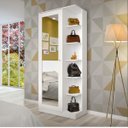 Ver imagem 1 de Sapateira 1 Porta com Espelho 6 Prateleiras Duetto Henn