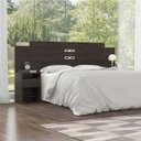 Ver imagem 1 de CABECEIRA TRIUNFO CASAL EBANO TOUCH COM 2 MESAS DE APOIO ACOPLADAS - DEMÓBILE