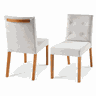 Mesa de Jantar com 4 Cadeiras Zafira Castanho Off White 120x90 Fmo - 5