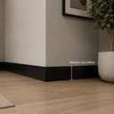 Ver imagem 1 de Rodapé de Poliestireno Frisado Slim Preto 10cm x 2,25m Rende 2,25 Metros