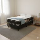 Ver imagem 2 de Cama Box Solteiro Castor Black e White Air Double Face D33 88x188x54 + Box Castor