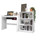 Ver imagem 3 de Escrivaninha Madesa Rubi + Estante Livreiro 6907 - Branco