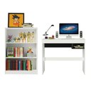 Ver imagem 5 de Escrivaninha Madesa Rubi + Estante Livreiro 6907 - Branco