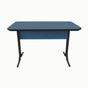 Ver imagem 2 de Mesa Escrivaninha Office ou Lanchonete Tampo Grosso Industrial 1,36m Azul