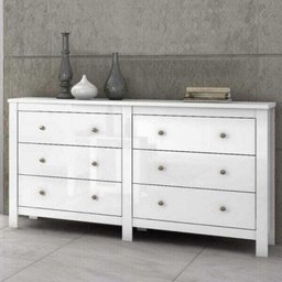 Cômoda Horizontal Maggiore New 6 Gavetas Lopas Branco - 2