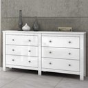 Ver imagem 1 de Cômoda Horizontal Maggiore New 6 Gavetas Lopas Branco