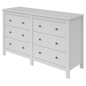 Cômoda Horizontal Maggiore New 6 Gavetas Lopas Branco