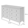 Cômoda Horizontal Maggiore New 6 Gavetas Lopas Branco - 3