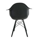 Ver imagem 2 de Conjunto 3 Cadeiras Eames com Braço Preta - Pés em Polipropileno