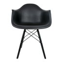 Ver imagem 3 de Conjunto 3 Cadeiras Eames com Braço Preta - Pés em Polipropileno