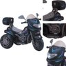 Moto Eletrica Biemme Sprint Turbo 12v com Capacete Preta Boy - 2