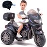 Moto Eletrica Biemme Sprint Turbo 12v com Capacete Preta Boy - 1