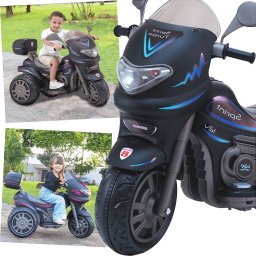 Moto Eletrica Biemme Sprint Turbo 12v com Capacete Preta Boy - 4