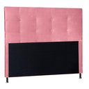 Ver imagem 3 de Cabeceira Solteiro 0,90m Berlim Suede Rosa