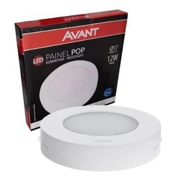 Painel Led Avant 12w Redondo 6500k Sobrepor - 2