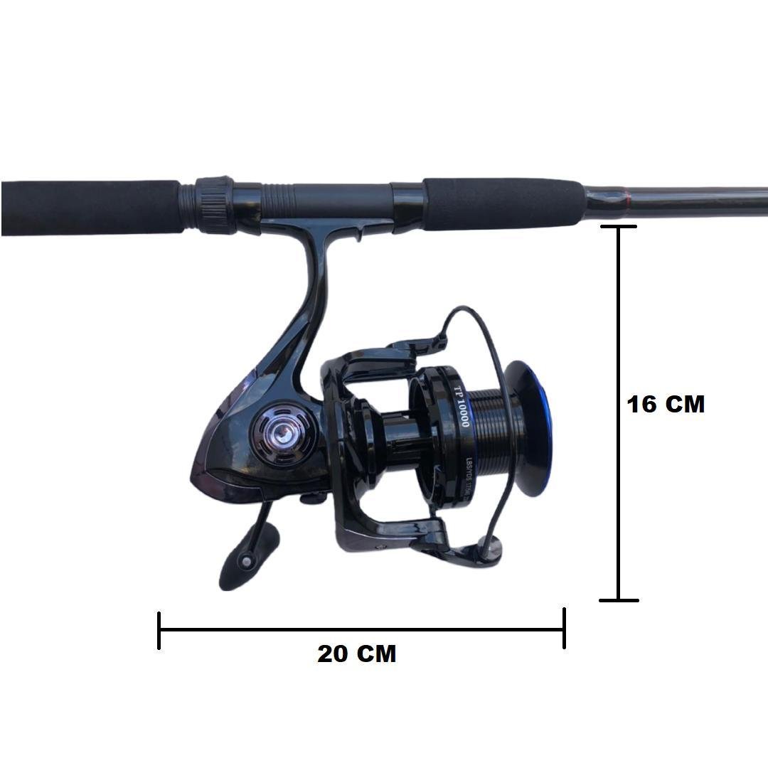 Molinete Pesca Praia Tp 10000 -14 Rolamentos Drag:25kg - 10