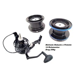 Molinete Pesca Praia Tp 10000 -14 Rolamentos Drag:25kg - 8