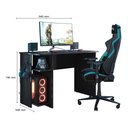 Ver imagem 3 de Mesa Gamer 3875 Preto Qmovi