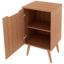 Ver imagem 2 de Gabinete para Banheiro 45 Cm Cuba Redonda 1 Porta Retrô Amêndoa