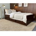 Ver imagem 1 de Cama Solteiro 03 Gavetas - Madeira Maciça Imbuia Spot
