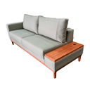 Ver imagem 2 de Sofá Argélia | com Tampo e USB & Base de Madeira | 200cm | Oliva 125