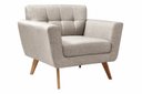 Ver imagem 2 de Conjunto 2 Poltronas Bruna Estilo Living Moderna Decoração Sala Recepção - Linho Bege