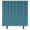 Ver imagem 1 de Cabeceira de Cama Solteiro Box 100 Cm Paolla Suede Azul Turquesa