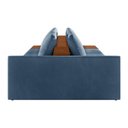 Ver imagem 3 de Sofá Ilha 3 Lugares Living 342cm Modulado Lary Veludo K01 Cor Azul Marinho