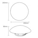 Ver imagem 3 de Plafon Sobrepor Taschibra Jurerê 25cm - 1 Lâmpada