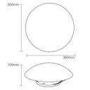Ver imagem 2 de Plafon Taschibra Laguna 30cm - 2 Lâmpadas