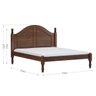 Conjunto Quarto: Cama Casal Queen, 2 Mesas de Cabeceiras 2 Gavetas Café Ouro Madeira Pinus - Finestr - 4