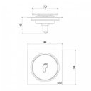 Ver imagem 2 de Grelha com Fecho Pressão Quadrada Inox 10x10cm - Meber Metais