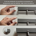 Ver imagem 5 de Persiana Pvc Trilho Metálico 240larg X 220alt (2 Pçs) - Cinza