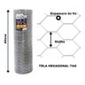 TELA HEXAGONAL GALINHEIRO TAG MALHA 2" FIO BWG 18 (1,24mm) RL 25X1,0m - 5