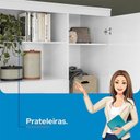 Ver imagem 6 de Comoda 1 Porta 6 Gavetas Marabá Branco Brilho - Santos Andirá