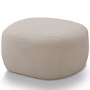 Ver imagem 1 de Puff Decorativo Orgânico para Sala de Estar Living Barolo L06 Bouclê Bege - Lyam Decor