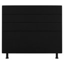 Ver imagem 5 de Cabeceira Casal King Size Malik 195cm Suede Preto