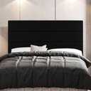 Ver imagem 6 de Cabeceira Casal King Size Malik 195cm Suede Preto