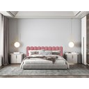Ver imagem 4 de Cabeceira Nuvem Rosa Estofada Modulada Para Cama Casal Queen 1,60cm x 60cm