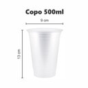 Ver imagem 2 de Copo Descartável Branco 500ml com 100 un Para Aniversário