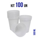 Ver imagem 3 de Copo Descartável Branco 500ml com 100 un Para Aniversário