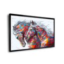 Ver imagem 2 de Quadro Cavalos Coloridos -- BR ARTES