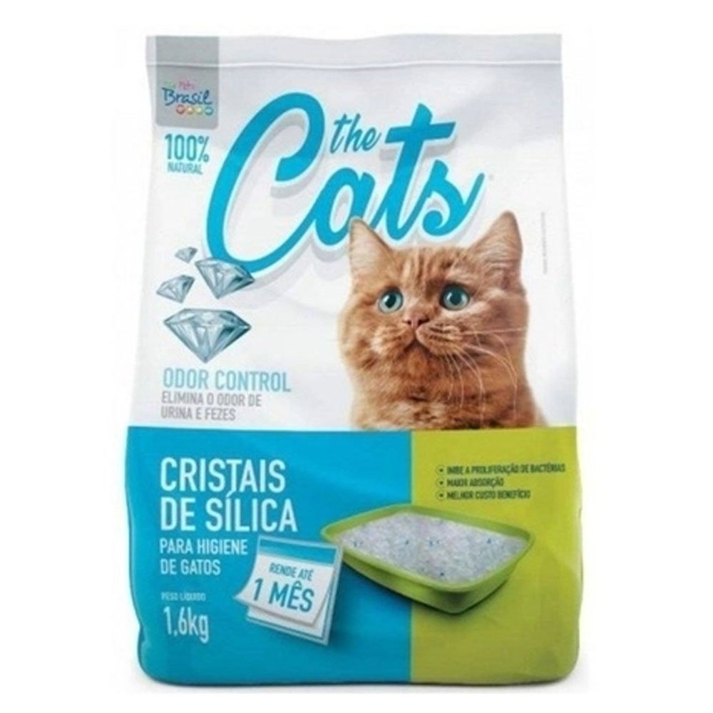 Sílica Areia Higiênica The Cats Cristais de Sílica para Gatos 1,6kg