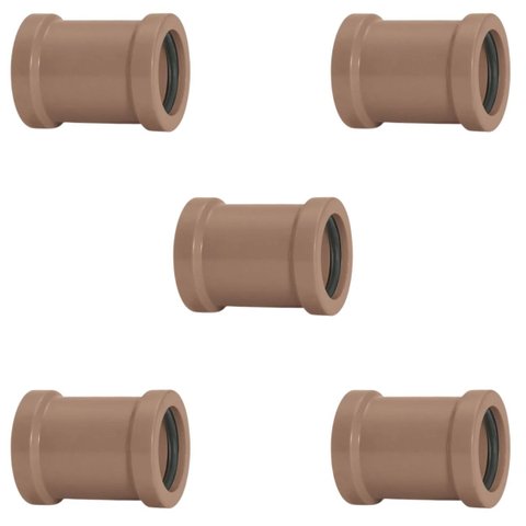 Luva de Correr 20mm Pvc Encanamento Conexão Kit 05 Un