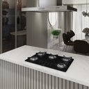 Ver imagem 4 de Cooktop Nardelli à Gás NDL 5B Vidro Preto Flange Inox